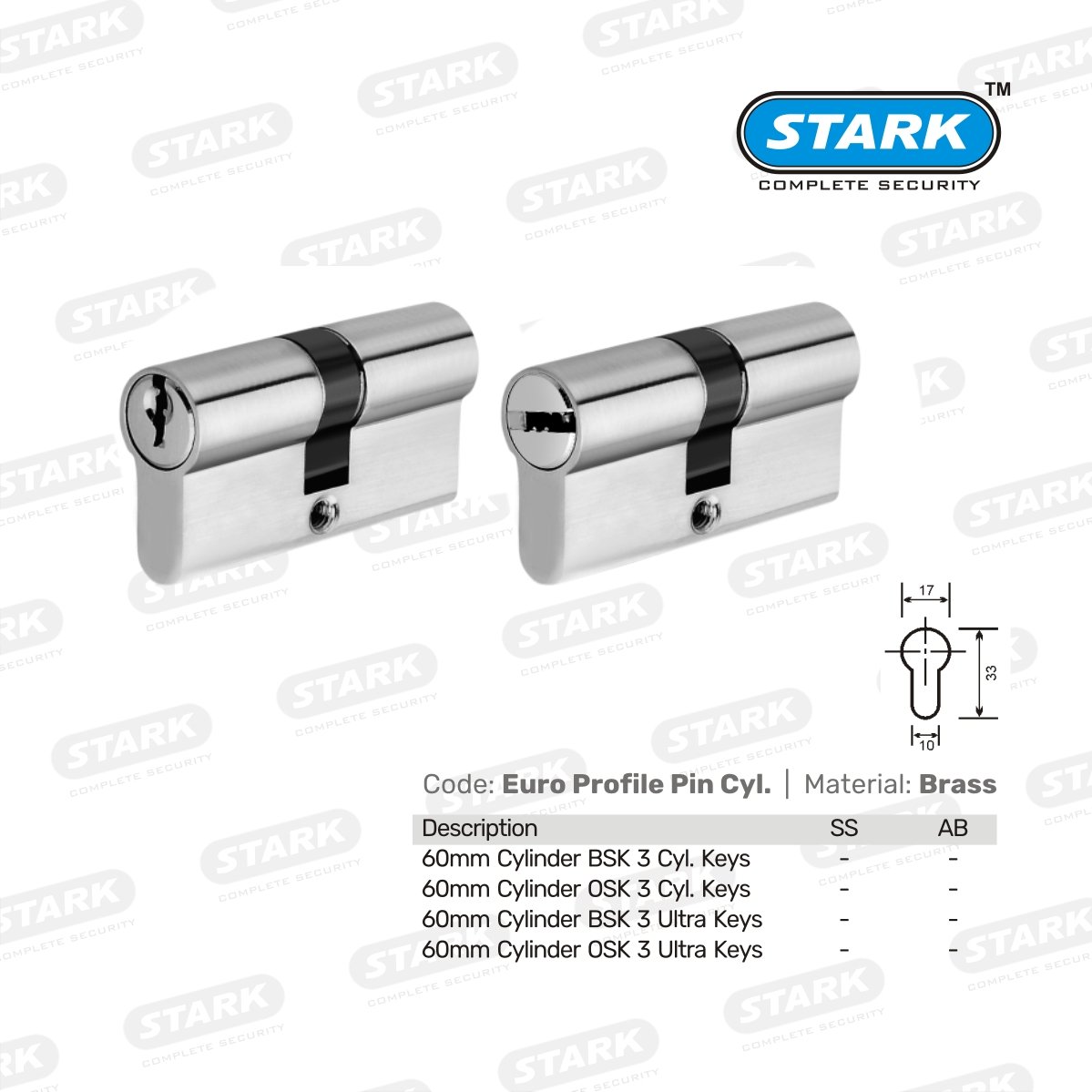 Euro Profile Pin Cylinder
